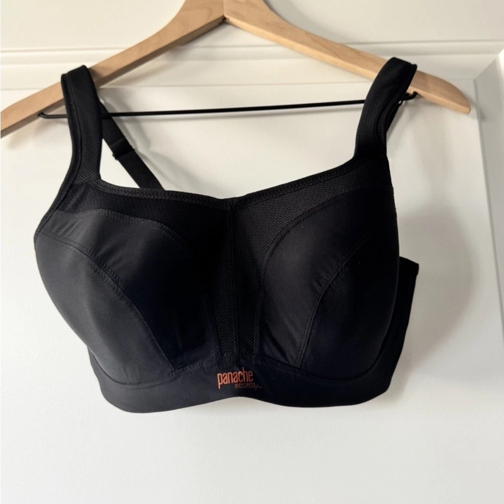 Panache Sports Bra 5021 Underwire Moisture Wicking High Impact 32E/32DDD ExcCond